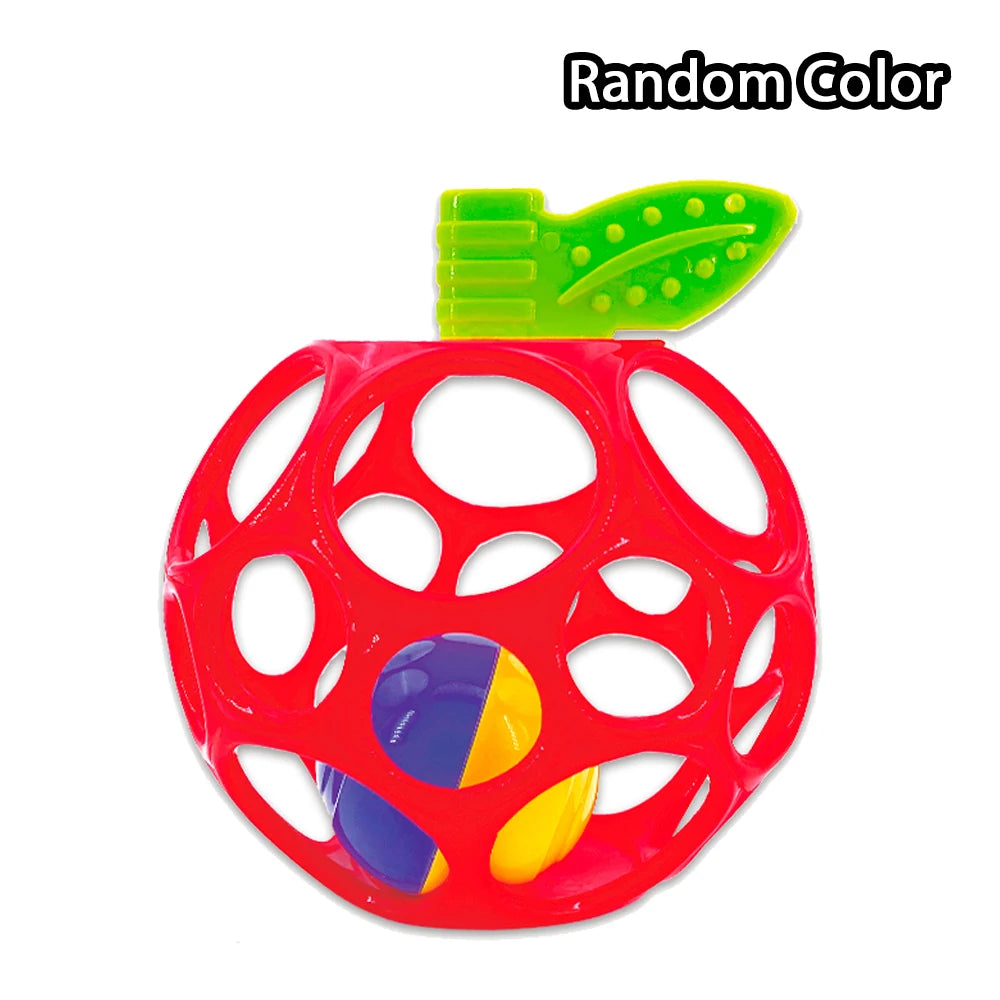 Infant Sensory Grasping Ball Rattle | Red Apple Baby Toy Infant Sensory Rattle QXL Apple with Bell