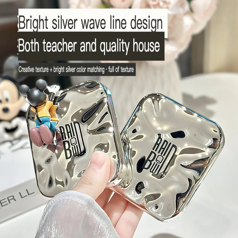 LED Lighted Portable Folding Makeup Mirror | Mini Desktop LED Makeup Mirror QXL