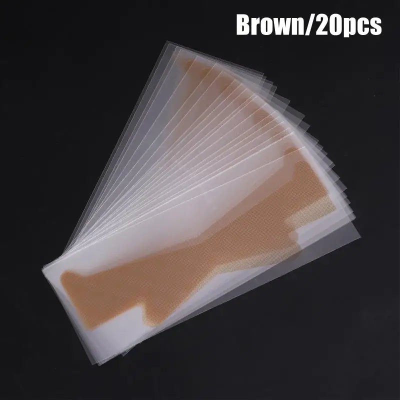 20-Pack Invisible Face & Neck Lifting Tape | Waterproof Face Lifting Tape QXL Brown