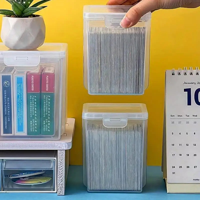Playing Card & Business Card Storage Box | Metal & Plastic Card Storage Box QXL