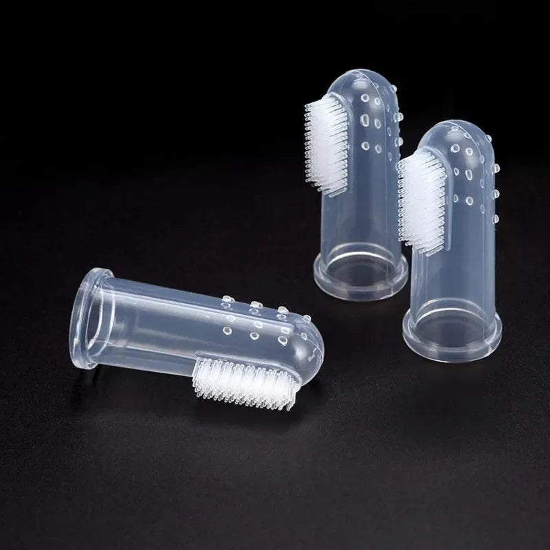Soft Silicone Pet Finger Toothbrush for Dogs & Cats Pet Finger Toothbrush QXL