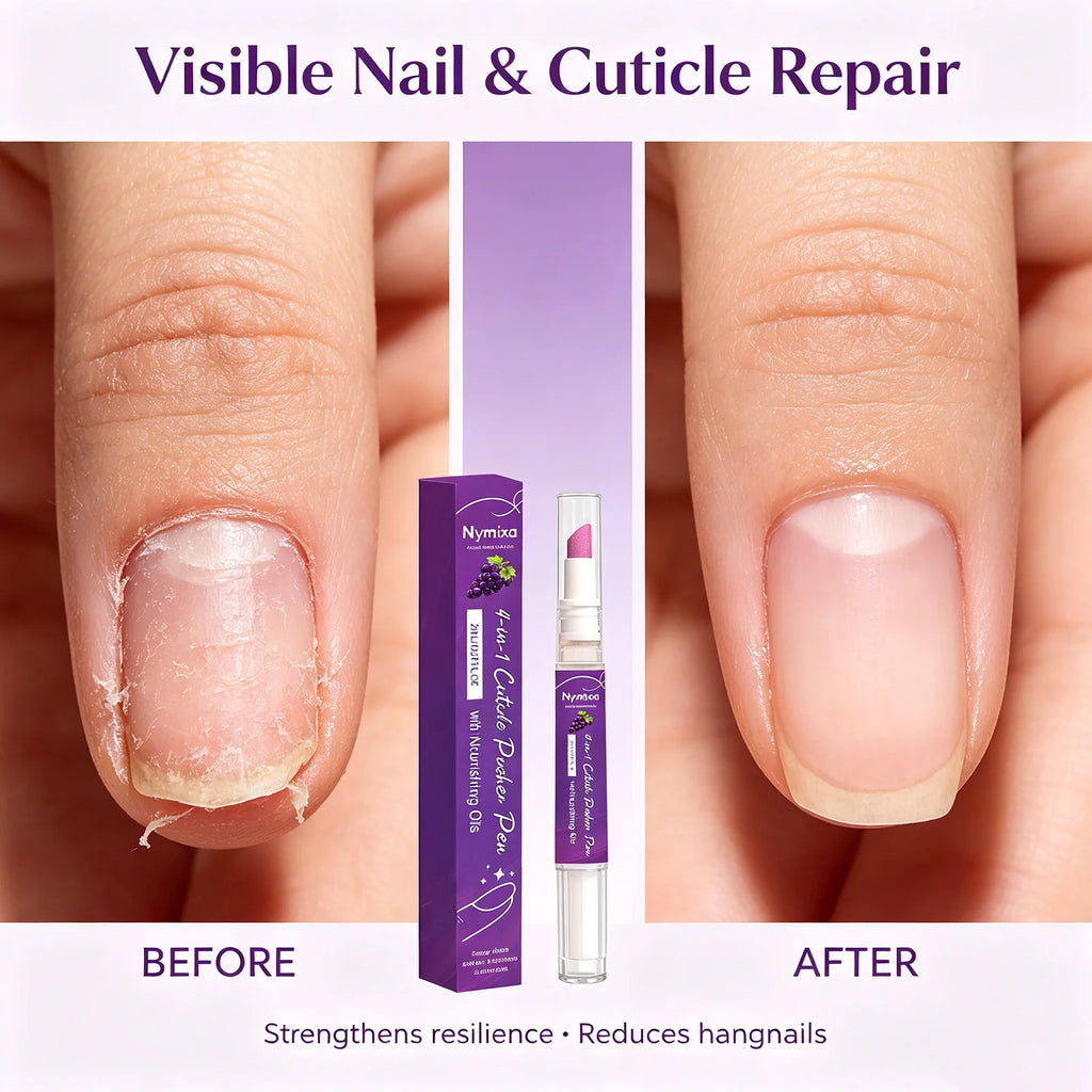 2-in-1 Ceramic Cuticle Remover Oil Pen | Nail Pusher Tool Cuticle Oil Pen QXL
