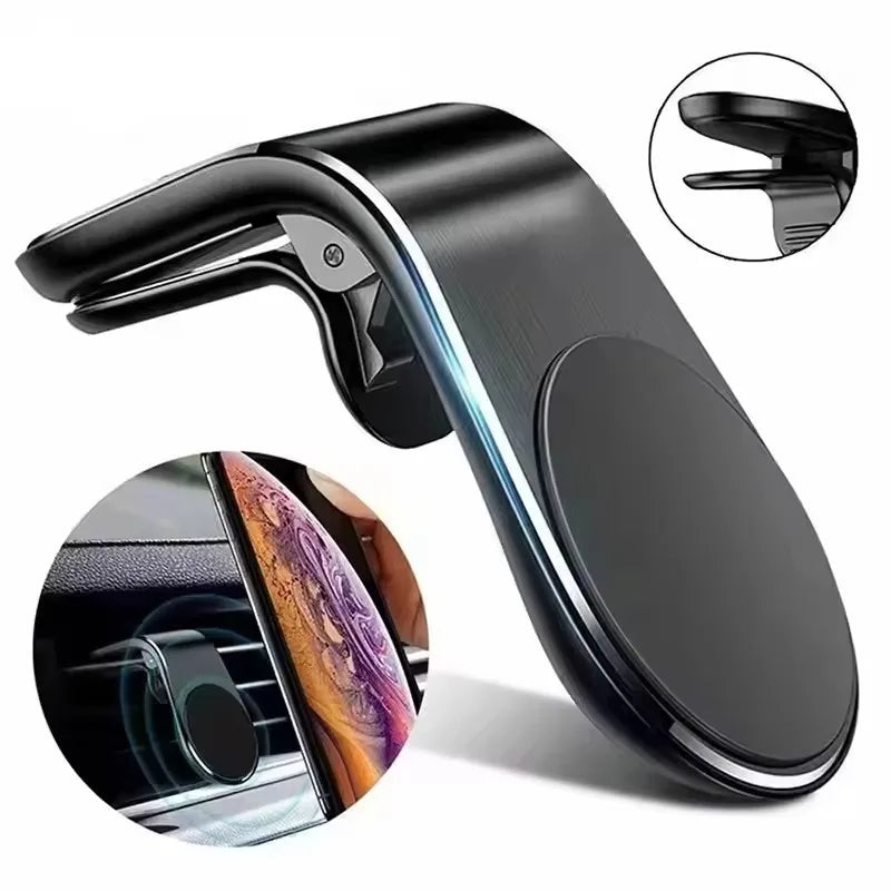 Magnetic Car Phone Holder 360° Rotating Vent Clip – Universal Car Phone Mount QXL