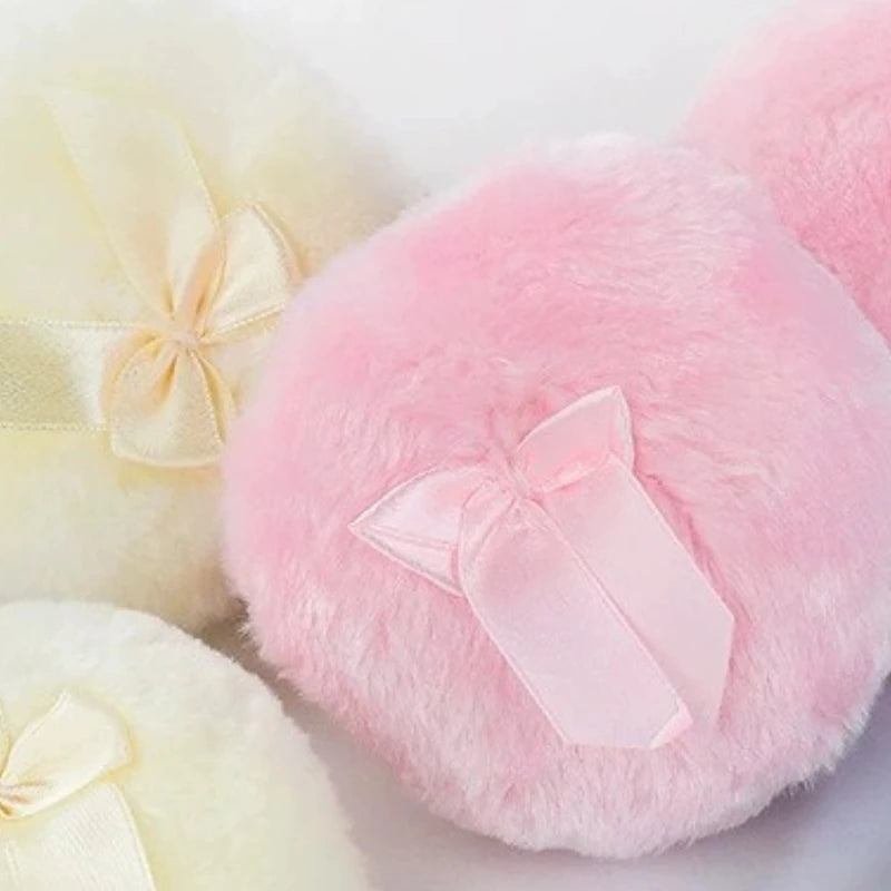 Plush Bowknot Powder Puff | Soft Fluffy Makeup Sponge Makeup Powder Puff QXL