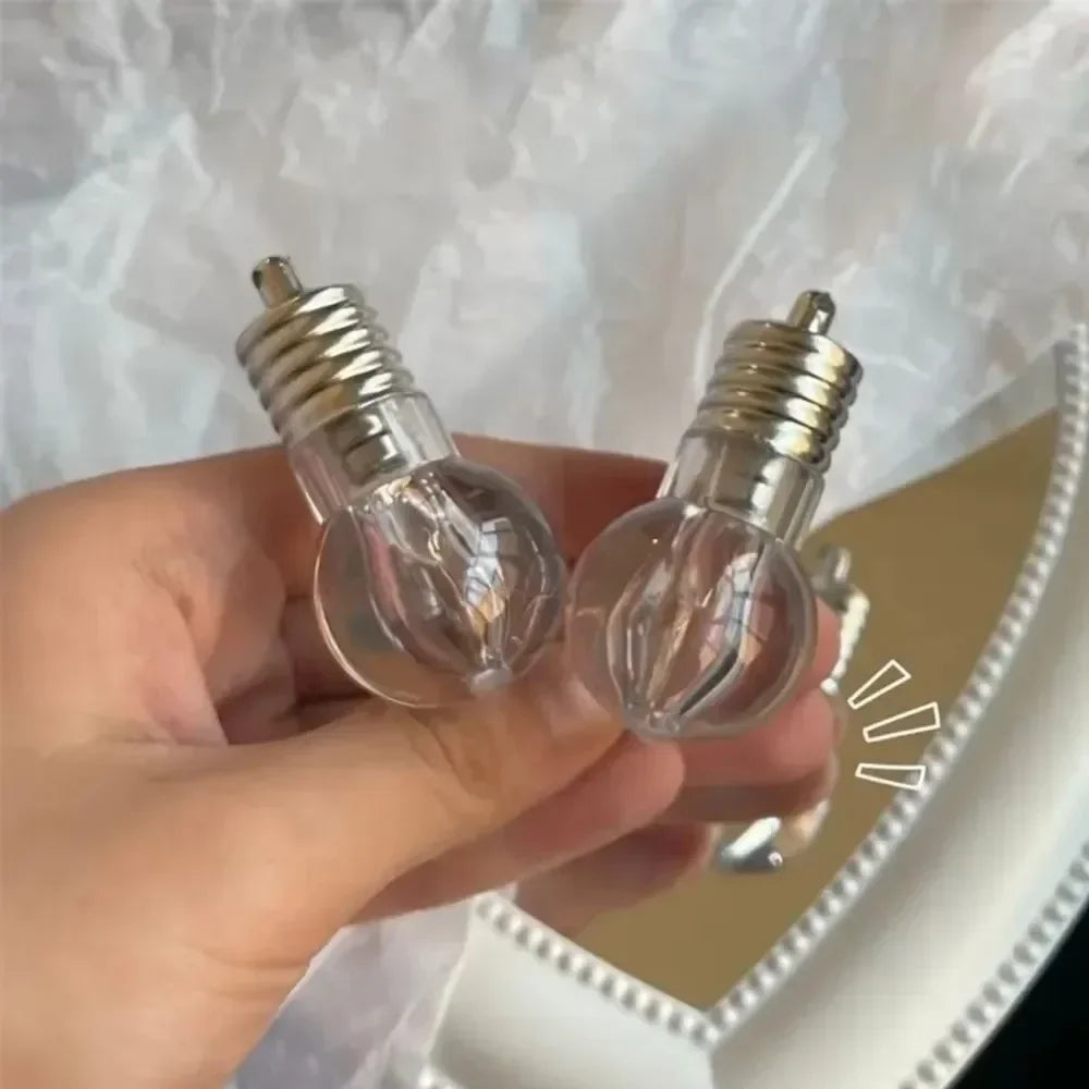 Glowing Light Bulb Hairpin | Luminous Side Clip for Girls Novelty Hair Clip QXL
