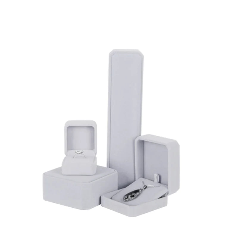 Velvet Jewelry Gift Box | Ring, Necklace & Pendant Case Jewelry Gift Box QXL