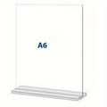 Acrylic Double-Sided T-Type Sign Holder | A4 A5 A6 Menu Stand Tabletop Sign Holder QXL A6