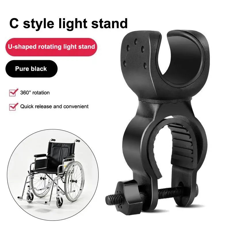 360° Rotating Crutch Holder Bracket for Wheelchair & Walker Crutch Holder Bracket QXL
