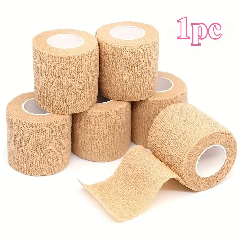 Self-Adhesive Elastic Wrist Wrap Bandage | Sports & Martial Arts Sports Wrist Wrap QXL apricot 1pc