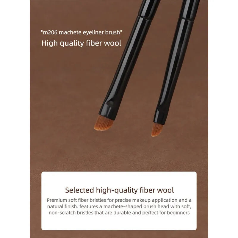 Moji M206 Angled Eyeliner Brush | Eyebrow & Lip Contour Eyeliner Makeup Brush QXL
