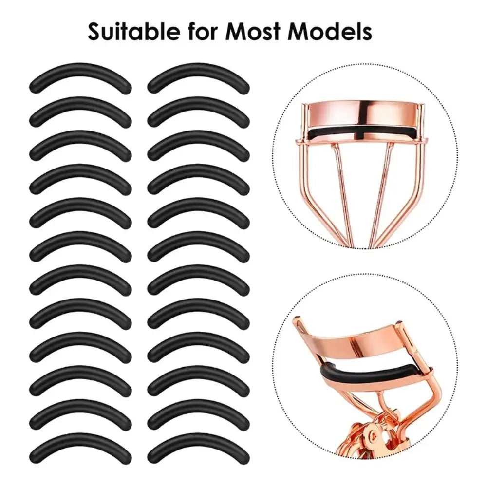 30-Pack Silicone Eyelash Curler Replacement Pads – 3 Colors Eyelash Curler Refill QXL