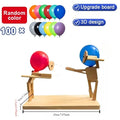 Bamboo Man Balloon Battle Game | 2-Player Fencing Puppet Set Balloon Battle Game QXL 1Set With 100balloon