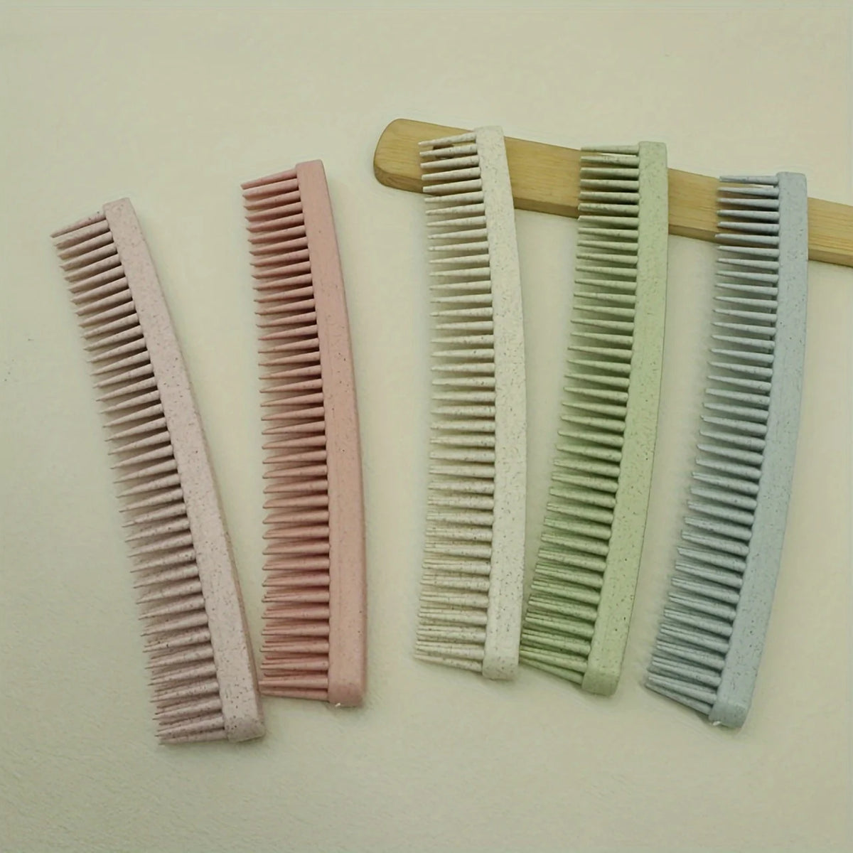 Double-Layer Fine-Tooth Detangling Comb | Handleless ABS Plastic Hair Detangling Comb QXL