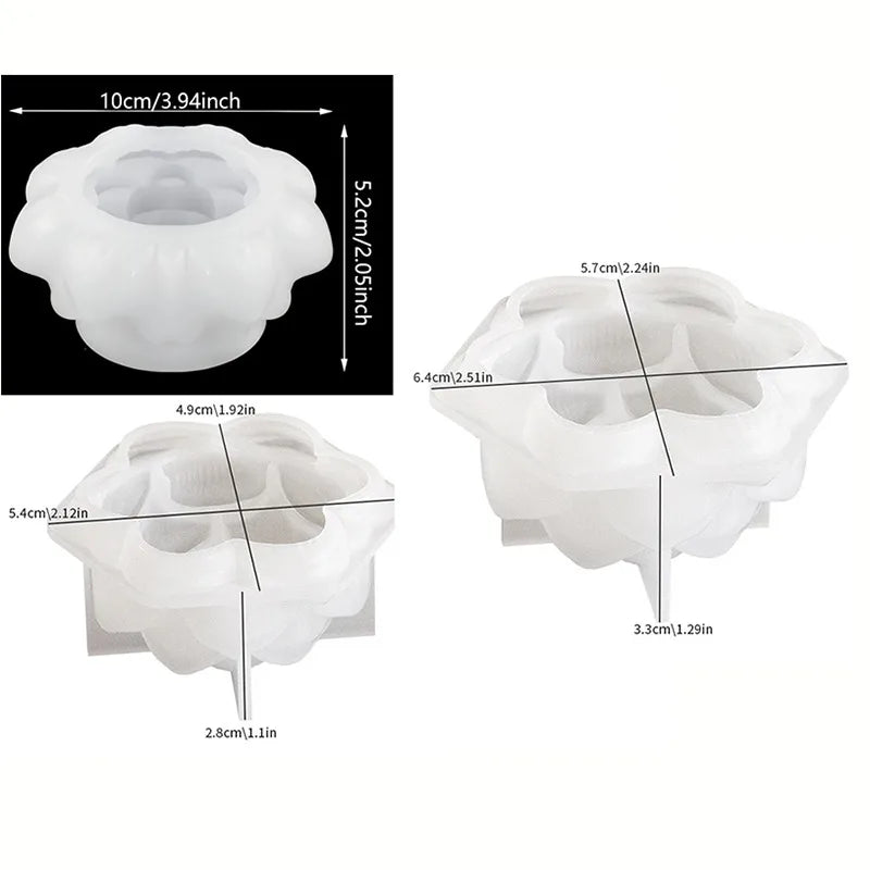 Lotus Flower Silicone Mold for Candles, Soap & Resin Craft Silicone Craft Mold QXL