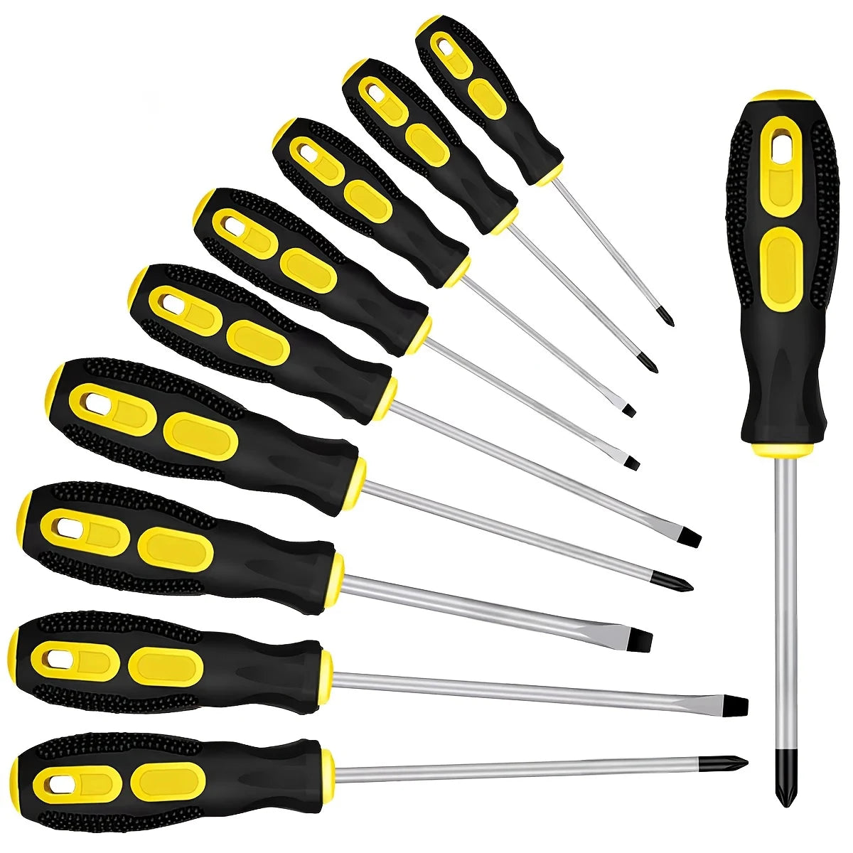 Magnetic Tip Screwdriver Set – Phillips & Flat Cushion Grip Screwdriver Set QXL