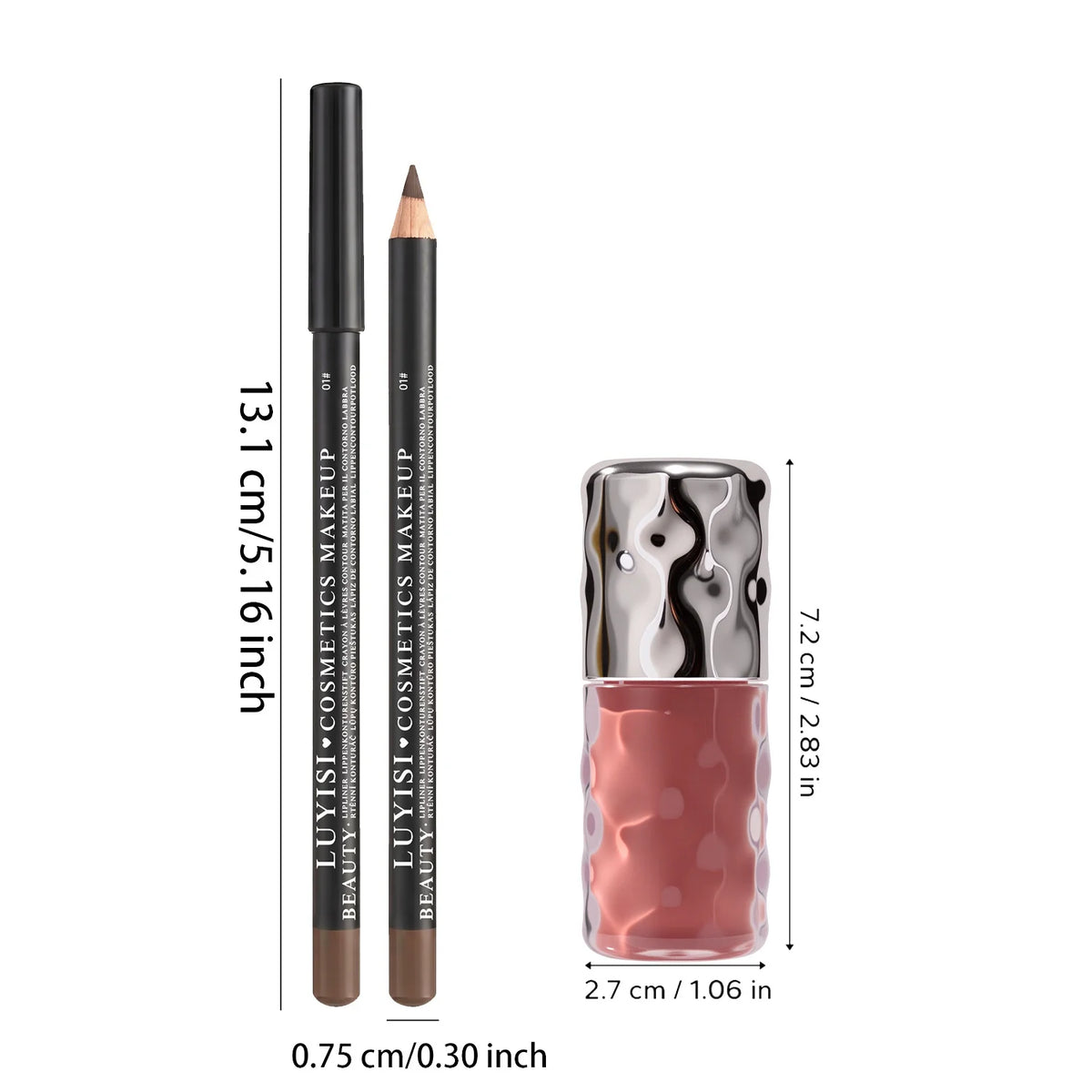 Dairy Lip Kit – Matte Lip Liner & Hydrating Lip Gloss Set Lip Makeup Set QXL