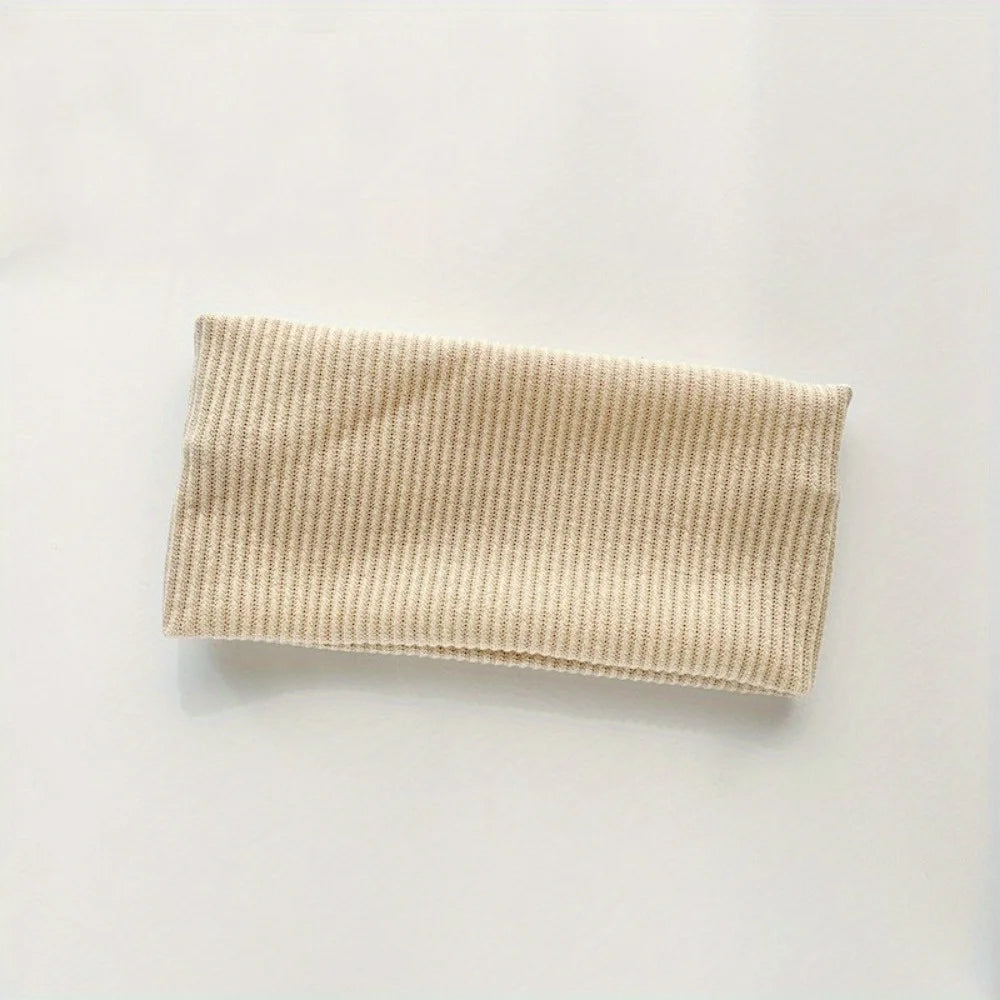 Wide Knitted Sports Hairband for Yoga & Fitness | Washable Sports Hairband QXL