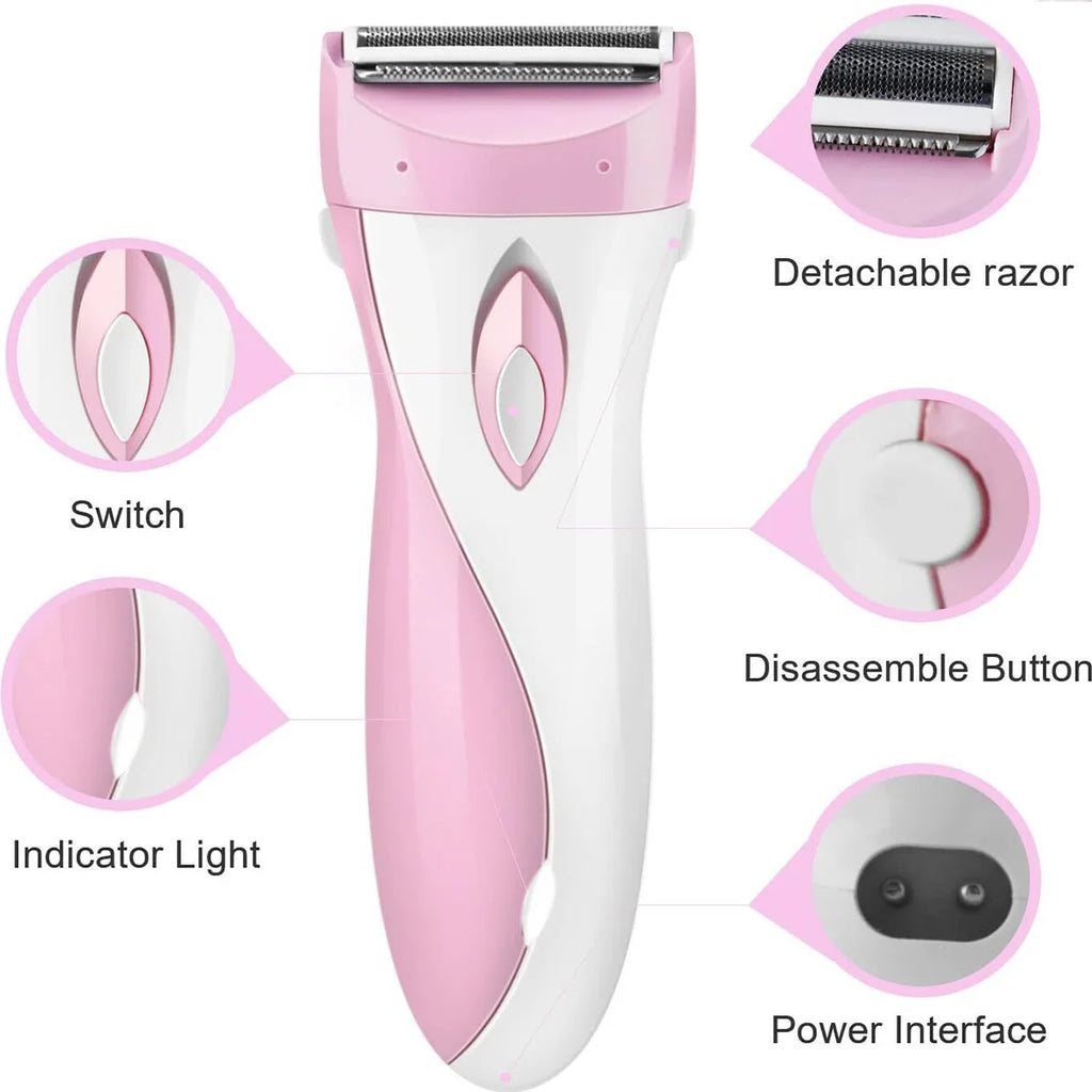 Electric Women's Epilator Bikini Trimmer – Wet & Dry Shaver Women's Epilator Trimmer QXL