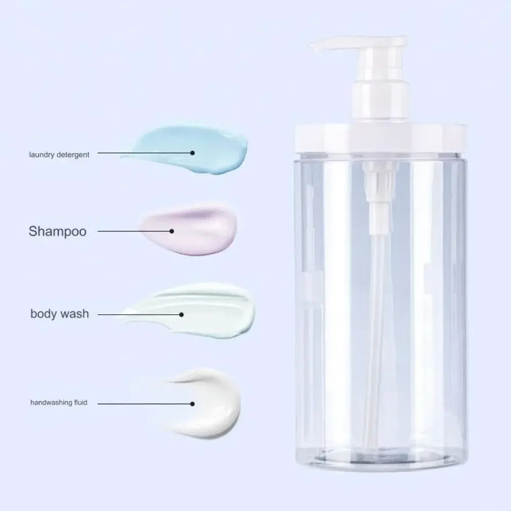 Refillable Pump Dispenser Bottle 500ml & 1000ml | Shampoo Lotion Pump Dispenser Bottle QXL
