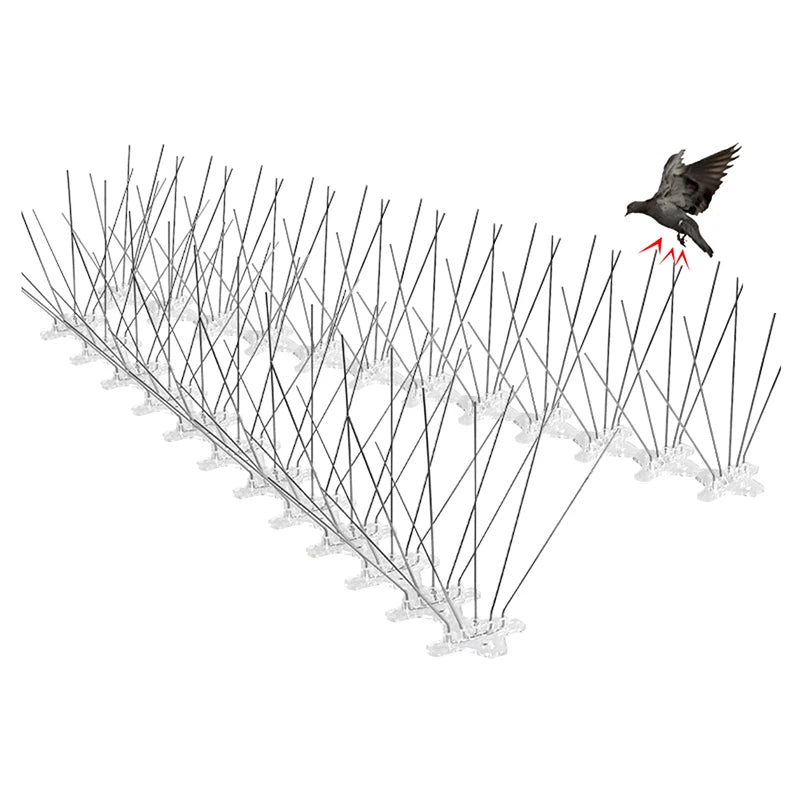 25cm Stainless Steel Bird Spikes | Pigeon Deterrent Kit Bird Spike Deterrent QXL