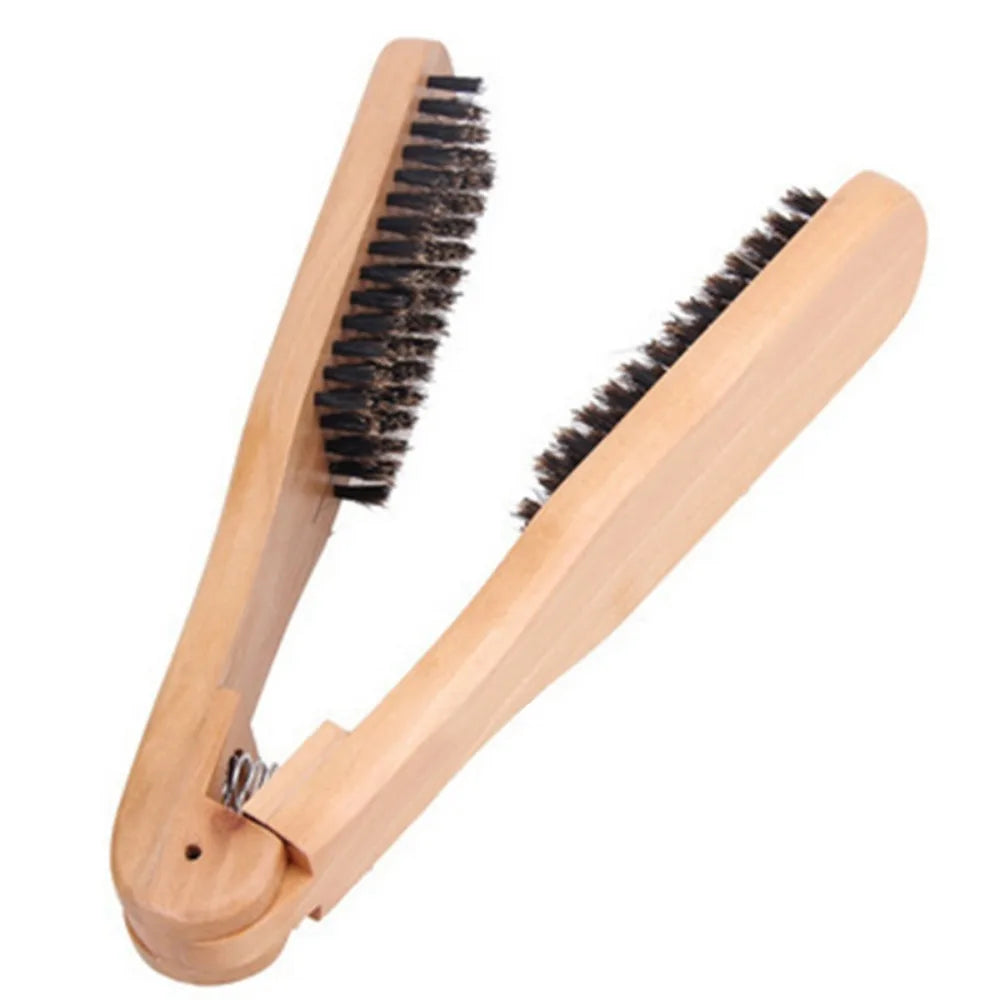 Double-Sided Hair Straightening Comb Clamp Styling Splint Hair Straightening Comb QXL