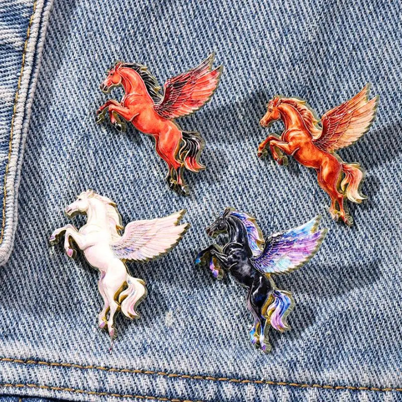 Enamel Horse Brooch Pin | Women's Animal Fashion Accessory Enamel Brooch Pin QXL