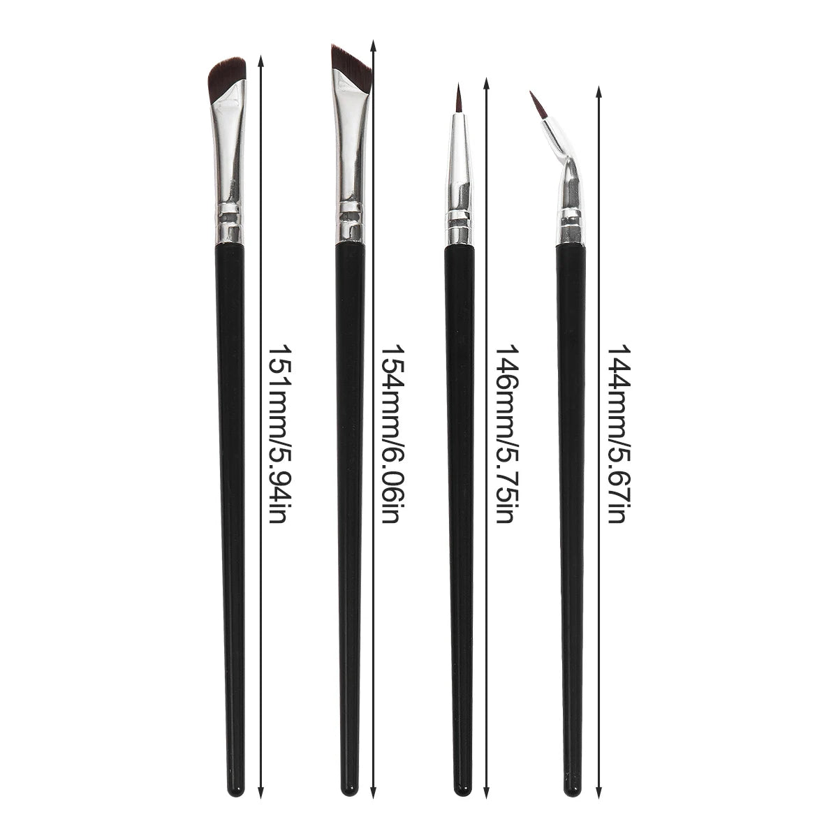 MAANGE 4-Piece Eye Makeup Brush Set – Eyeshadow & Eyeliner Eye Makeup Brush Set QXL