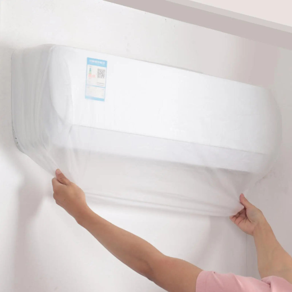 Wall Air Conditioner Dust Cover | PEVA All-Inclusive Protector AC Dust Cover QXL