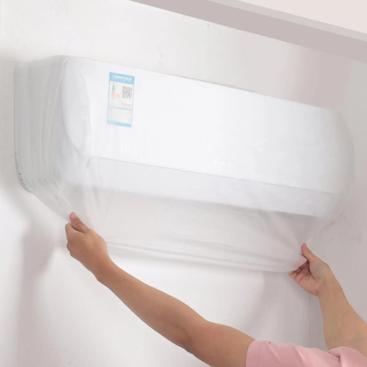 Wall Air Conditioner Dust Cover | PEVA All-Inclusive Protector AC Dust Cover QXL