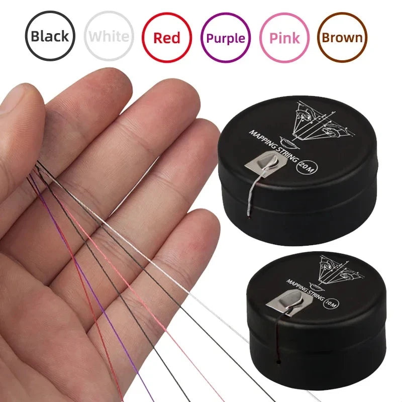 Pre-Inked Microblading Mapping String | Eyebrow Marker Thread Microblading Mapping Tool QXL