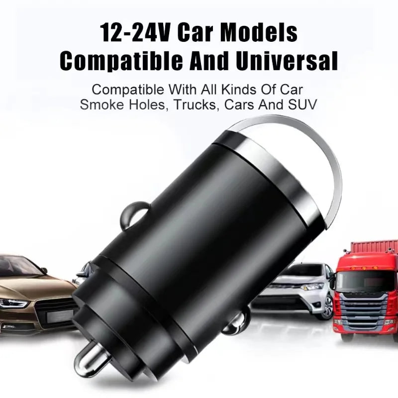 100W USB-C Car Charger PD & QC3.0 Fast Charging Adapter USB-C Car Charger QXL