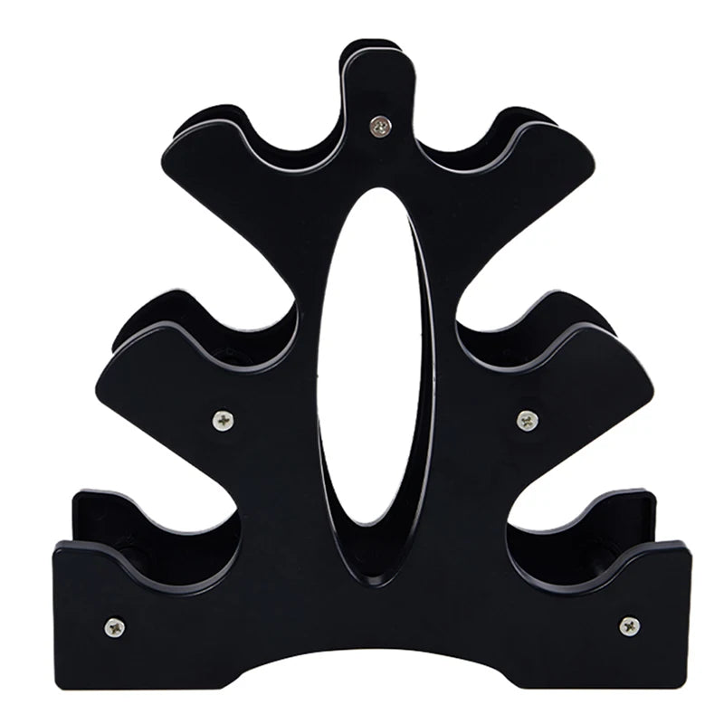3-Tier Dumbbell Storage Rack | Home & Gym Weight Stand Dumbbell Storage Rack QXL Black