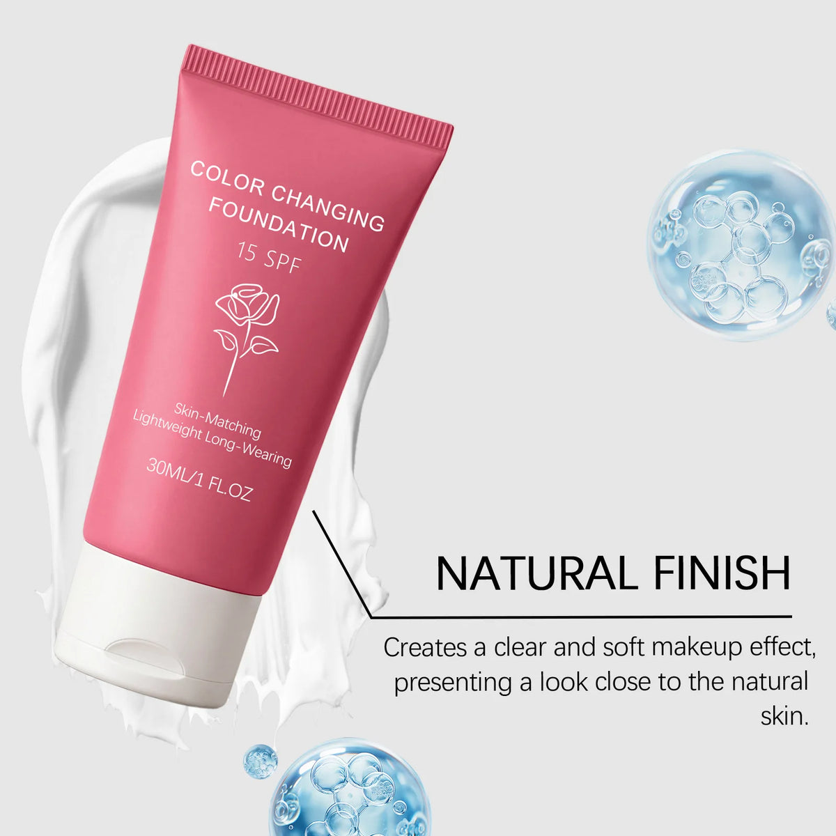 Color Changing Foundation | Waterproof, Adaptive & Long-Lasting Color Changing Foundation QXL