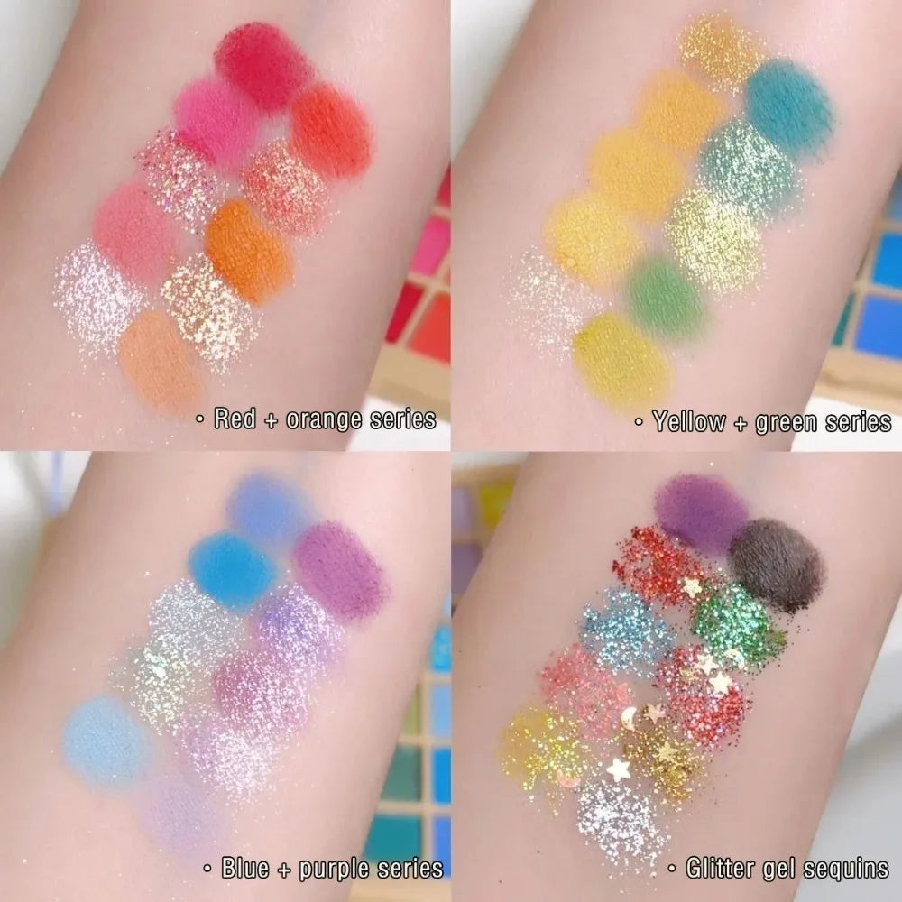 40-Color Eyeshadow Palette | Matte, Shimmer & Glitter Shades Eyeshadow Palette QXL