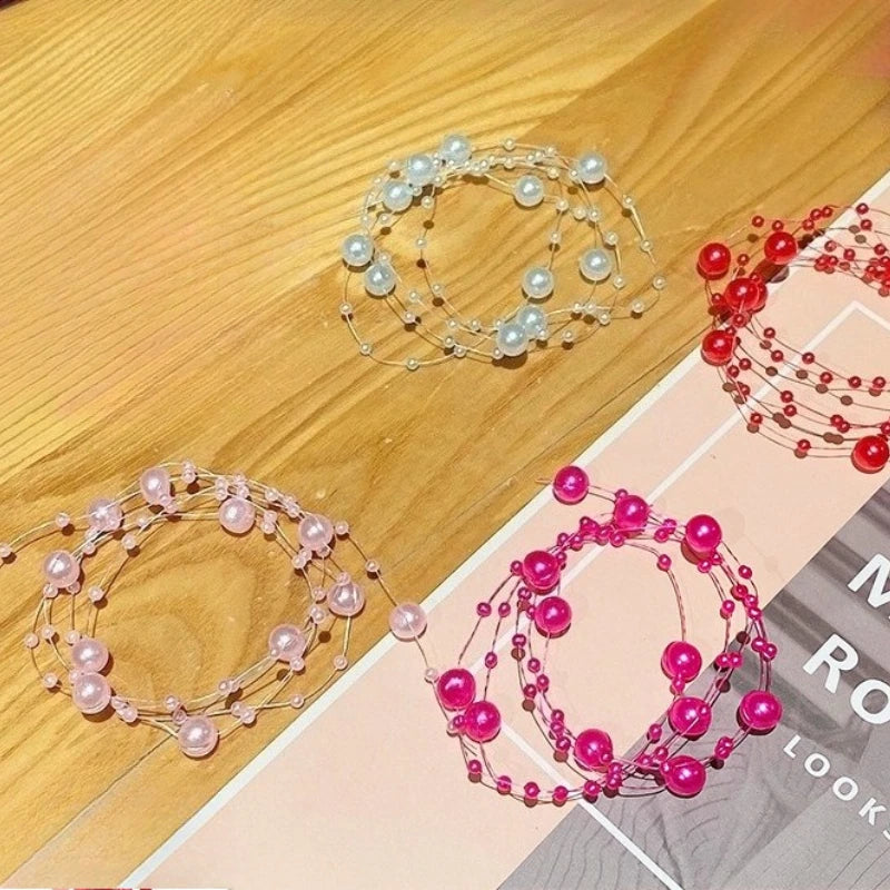2-Pack Beaded Bridal Hair Vine Headband | Wedding & Party Bridal Hair Vine QXL