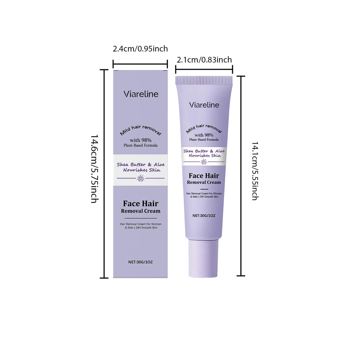 Facial Hair Removal Cream – Moisturizing & Skin Smoothing Hair Removal Cream QXL