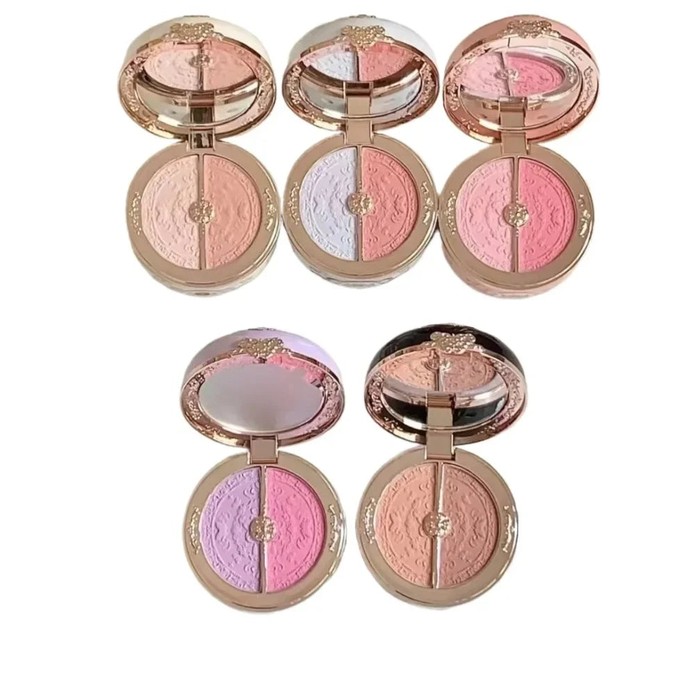 Flower Knows Butterfly Cloud Collar Duo Blush – Matte Finish Duo Blush Compact QXL