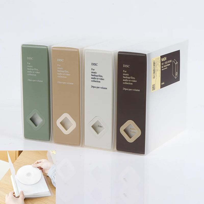 24-Disc CD Storage Case | Home & Car CD Holder Box CD Storage Case QXL