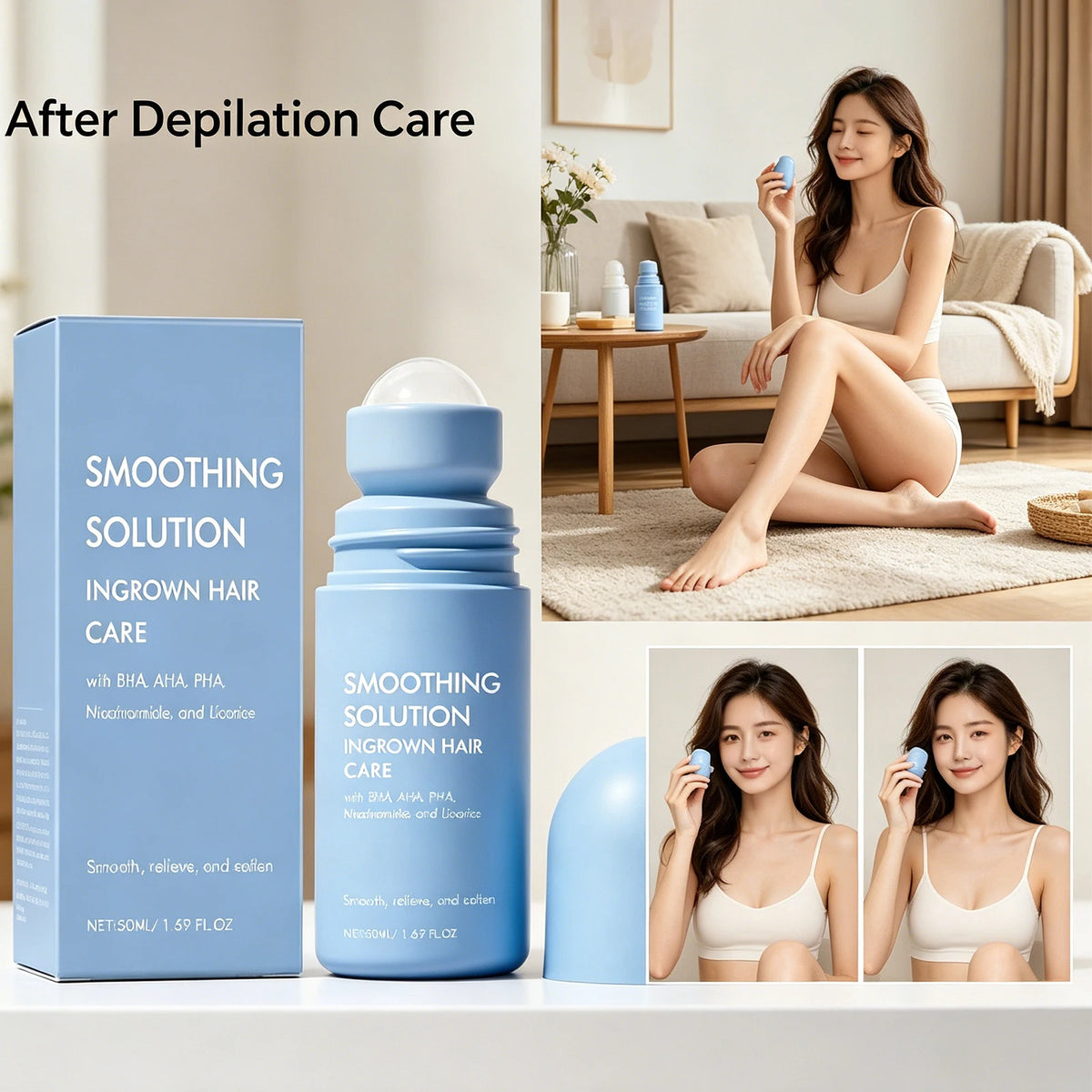 Hair Removal Roller Serum | Moisturizing Body Care Essence Body Care Serum QXL
