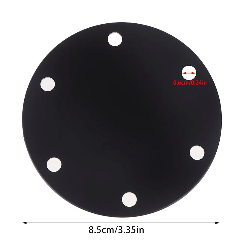 Aluminum 6-Hole Steering Wheel Horn Button Delete Plate Cover Steering Wheel Cover QXL