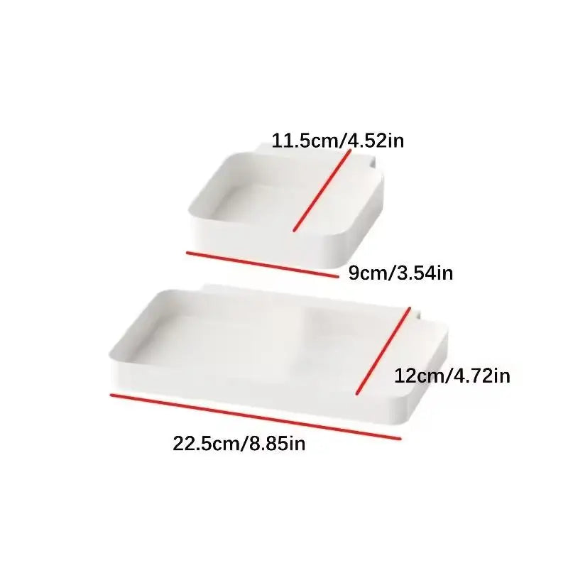 3-Pack Hanging Storage Boxes | Drawer & Desktop Organizer Hanging Storage Organizer QXL