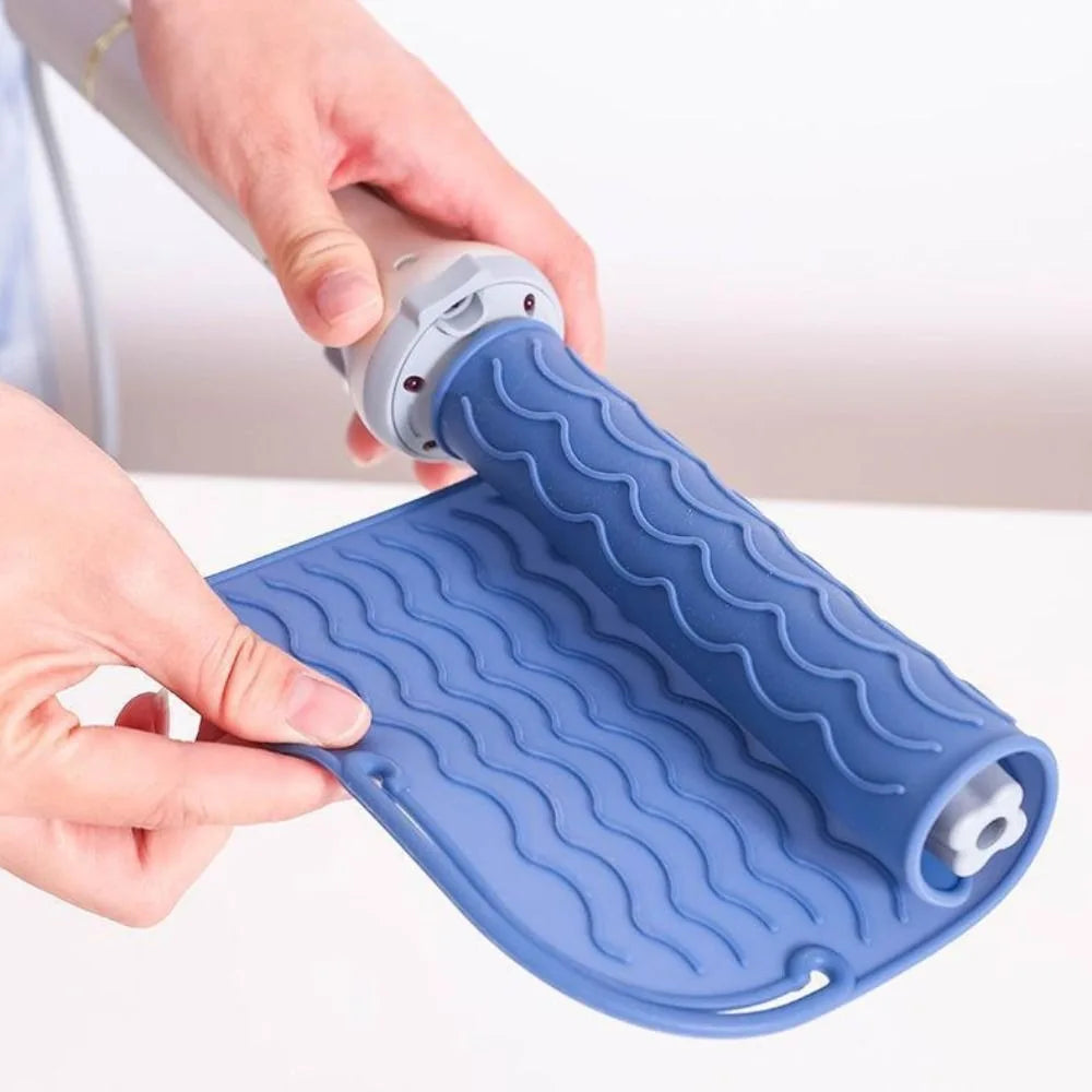 Silicone Heat Resistant Mat for Curling & Flat Irons | Non-Slip Heat Resistant Mat QXL