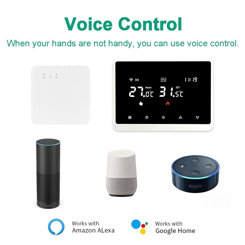 Tuya WiFi Smart Wireless Thermostat for Gas Boiler | Alexa Smart Thermostat QXL