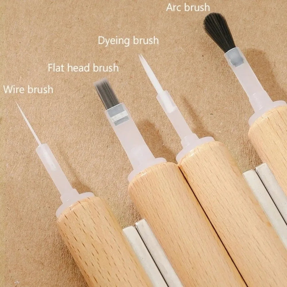 Cat Eye Nail Magnet Stick & Interchangeable Brush Set Nail Art Magnet Tool QXL