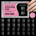 140-Pc 2-in-1 Nail Dual Forms Crystal Armor Extension Mold Kit Nail Extension Molds QXL A1