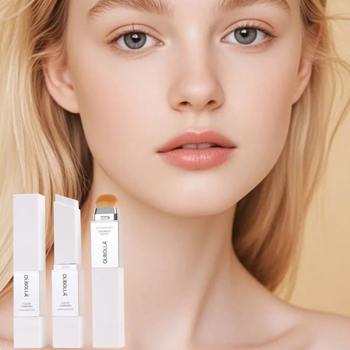 Color Changing Foundation Stick | Double-Ended with Brush Foundation Stick QXL