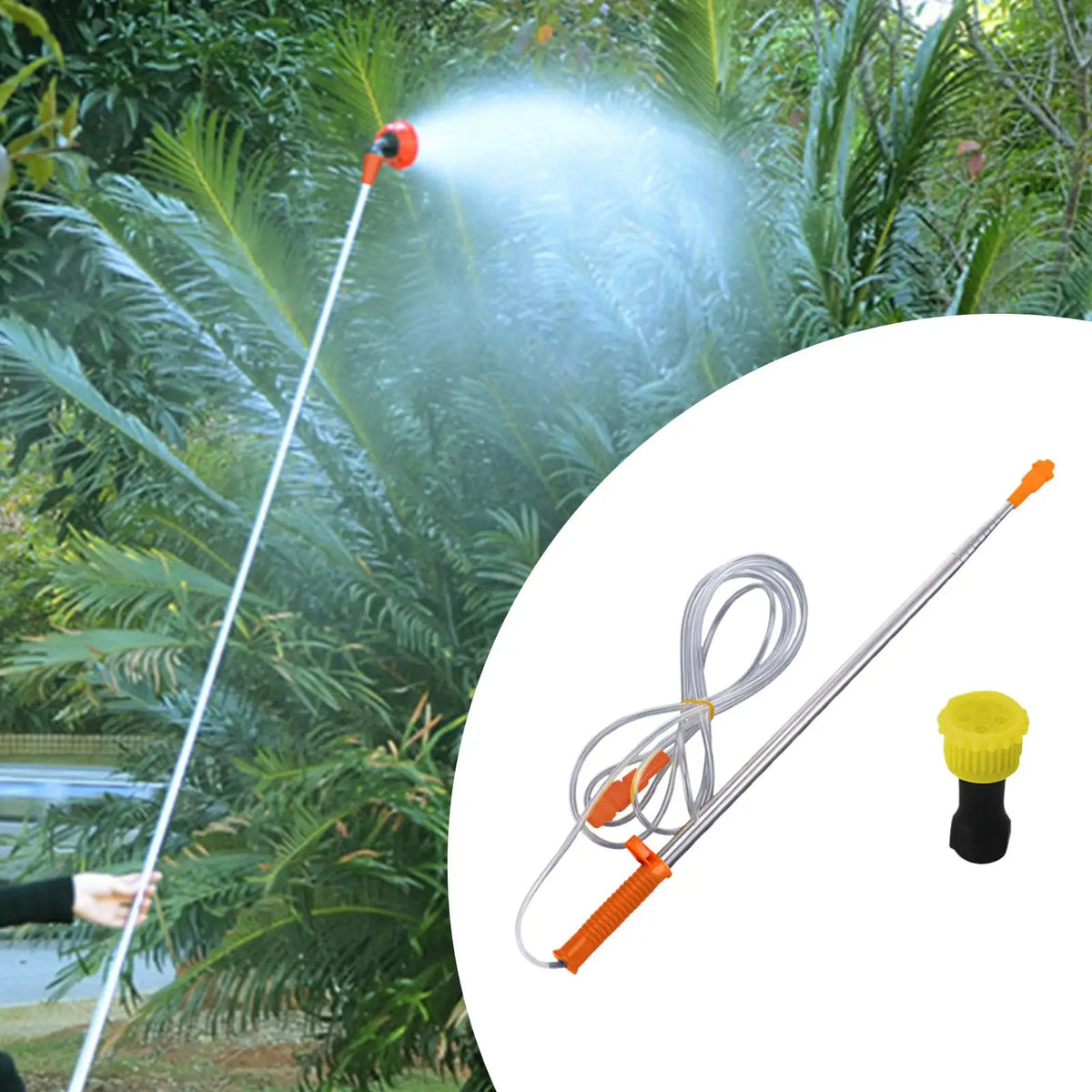 Telescopic Sprayer Wand 50–250cm | Stainless Steel Garden Rod Telescopic Sprayer Wand QXL