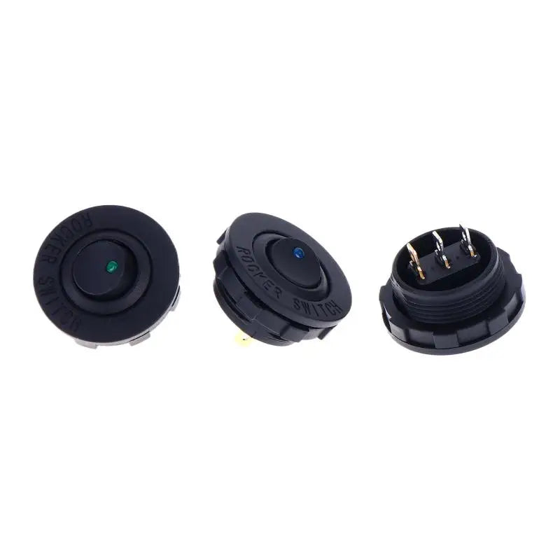 12V DC Round LED Switch 16A – Car Truck Boat SPST On/Off LED Toggle Switch QXL