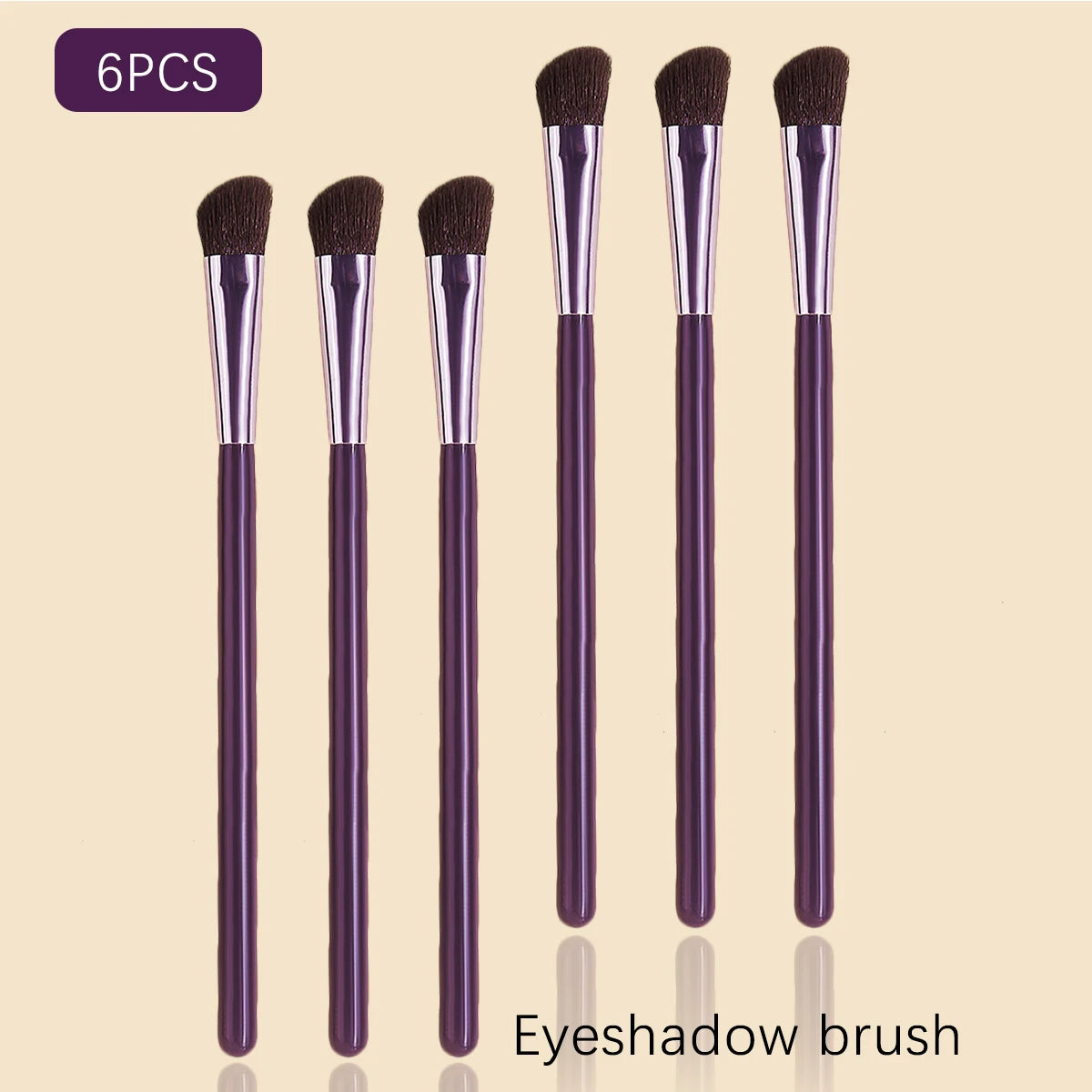 6-Pc Eye Makeup Brush Set – Wooden Handle | KOSSHOW Eye Makeup Brush Set QXL