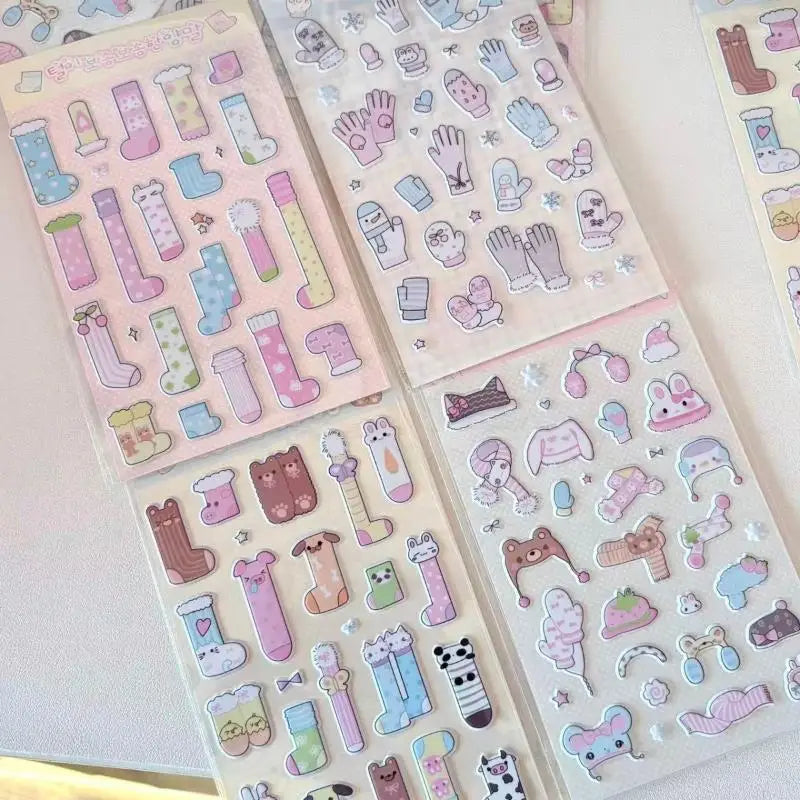 3D Foam Winter Stickers – DIY Scrapbook, Laptop & Journal DIY Craft Stickers QXL